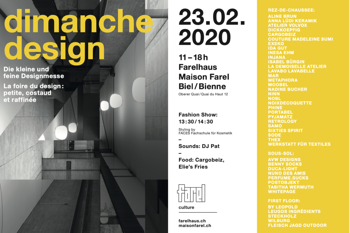 dimanche design im Farelhaus Biel